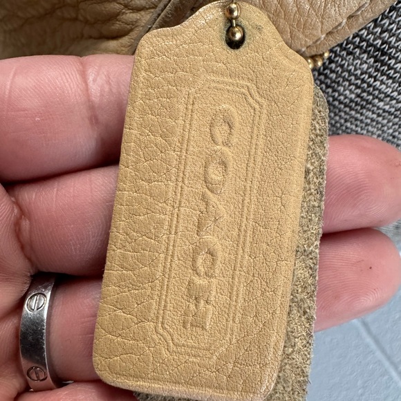 Coach Leather Shoulder Bag in Taupe - Picture 2 of 11